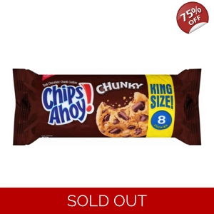 Chips Ahoy Chunky King Size 8 Chocolate Chunk Cookies 117g Pack